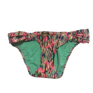 Shade & Shore Womens Bikini Bottom Multicolor Size S Nylon Spandex New